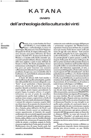 KATANA ovvero dell’archeologia della cultura dei vinti